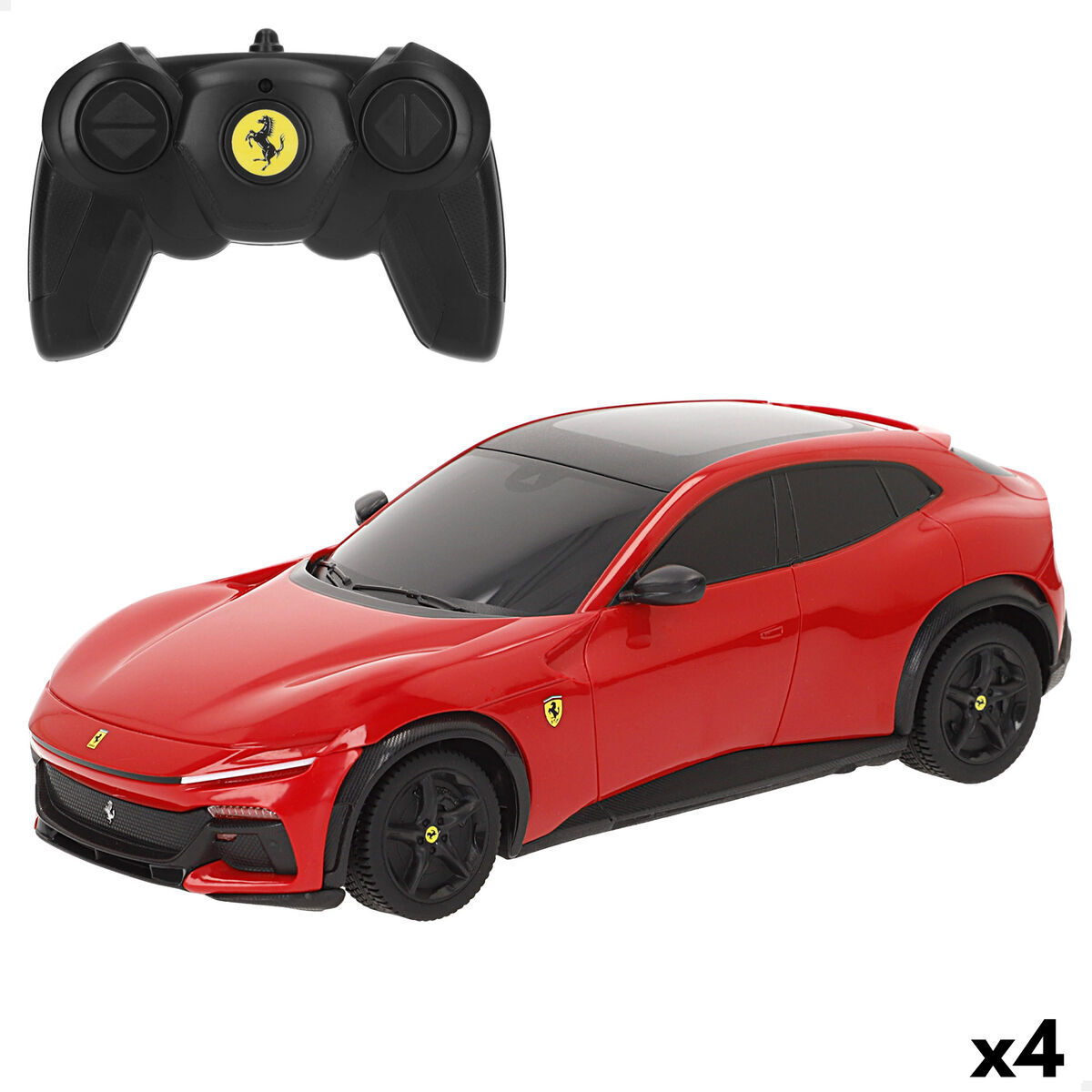 Remote-Controlled Car Ferrari PUROSANGUE 1:24 20 x 6 x 9 cm (4 Units) Remote-Controlled Car Ferrari PUROSANGUE 1:24 20 x 6 x 9 cm (4 Units)
