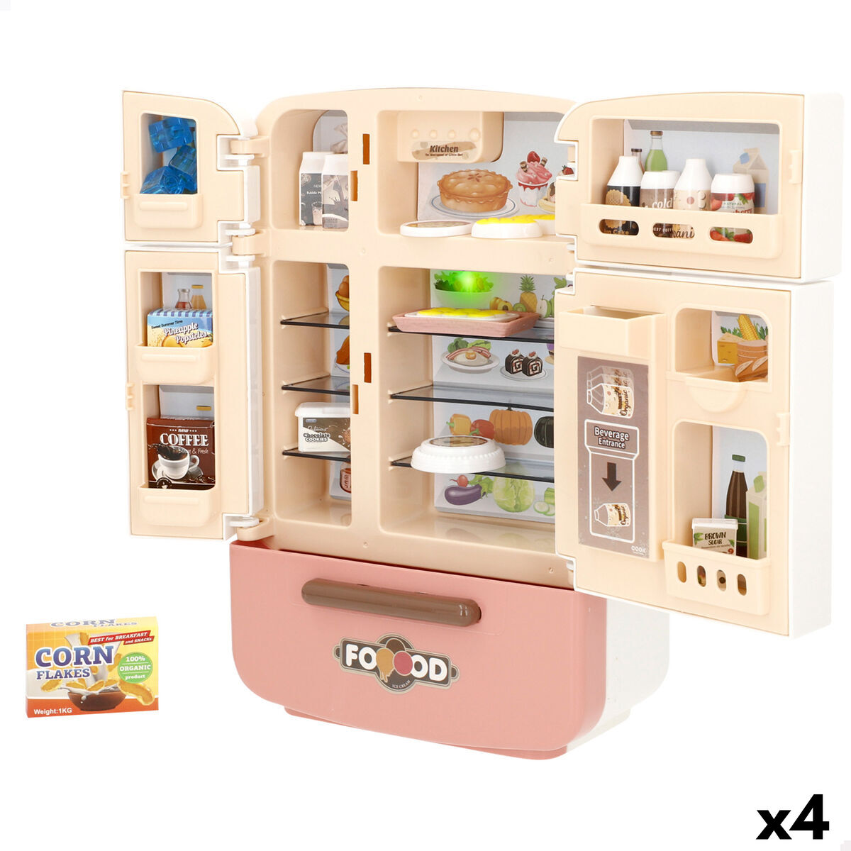Toy refrigerator Colorbaby 17 X 25 X 8 CM 20 Pieces (4 Units) Toy refrigerator Colorbaby 17 X 25 X 8 CM 20 Pieces (4 Units)
