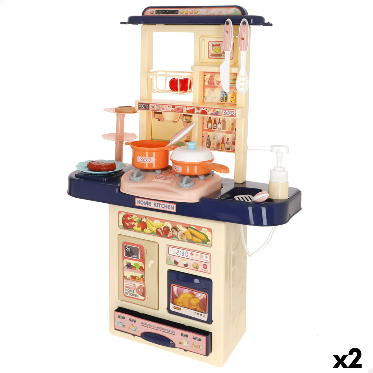 Toy kitchen Colorbaby 46 X 64 X 19 CM 11 Pieces (2 Units) Toy kitchen Colorbaby 46 X 64 X 19 CM 11 Pieces (2 Units)