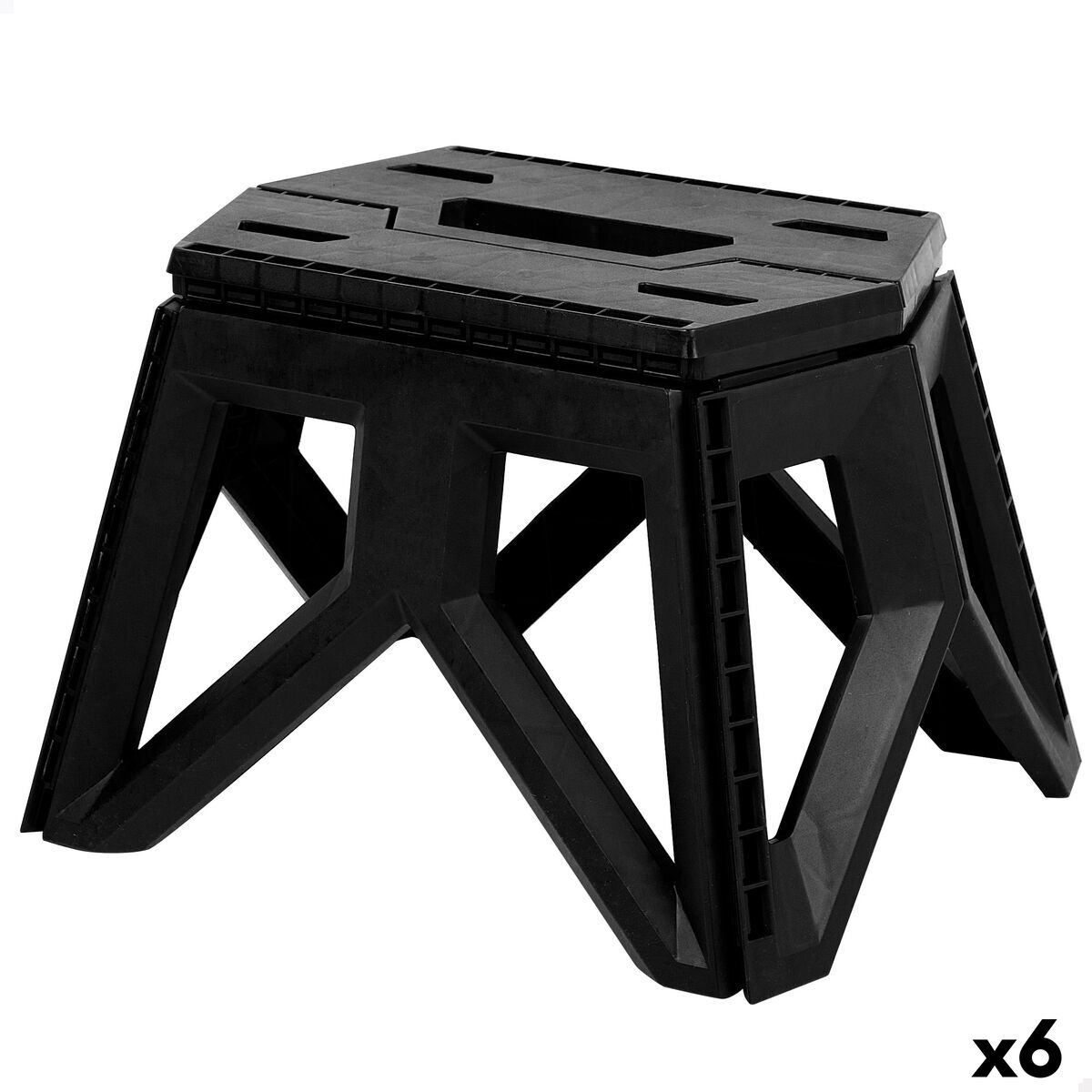 Folding Stool Aktive 34 X 23 X 27 CM (6 Units) Folding Stool Aktive 34 X 23 X 27 CM (6 Units)