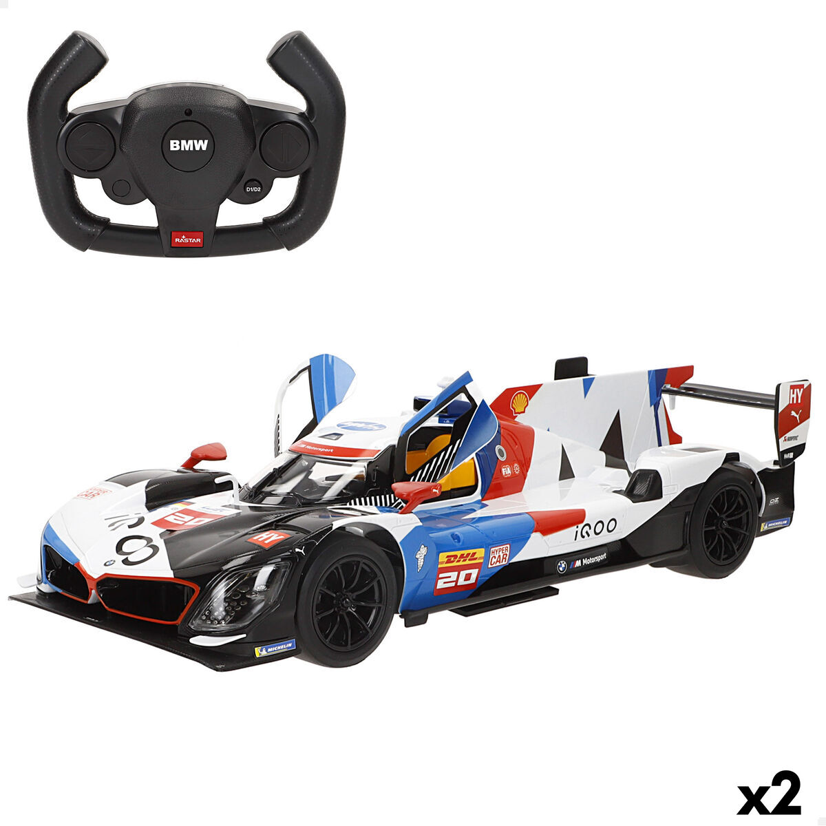 Remote-Controlled Car BMW 35 X 10 X 14 CM (2 Units) Remote-Controlled Car BMW 35 X 10 X 14 CM (2 Units)