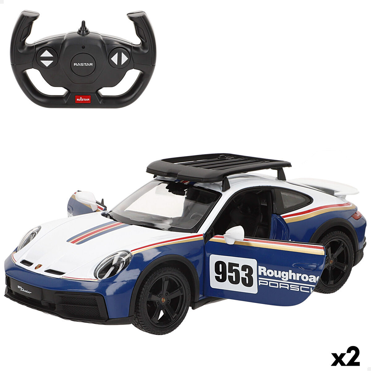 Remote-Controlled Car Porsche 33 X 12 X 11 CM (2 Units) Remote-Controlled Car Porsche 33 X 12 X 11 CM (2 Units)
