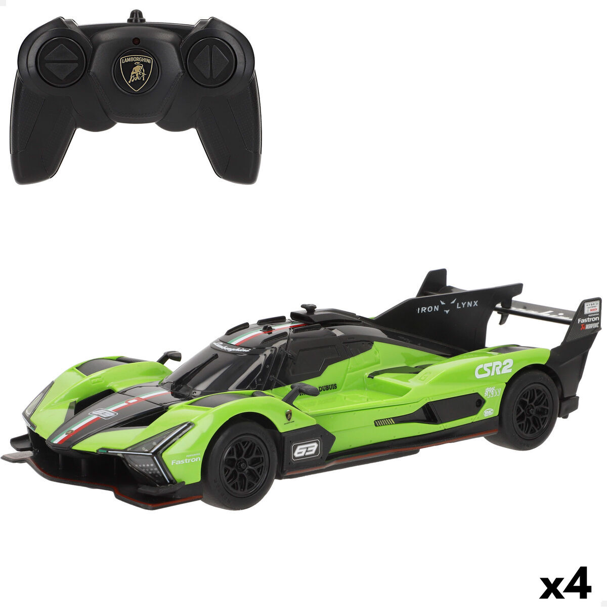 Remote-Controlled Car Lamborghini 20 X 6 X 8 CM (4 Units) Remote-Controlled Car Lamborghini 20 X 6 X 8 CM (4 Units)