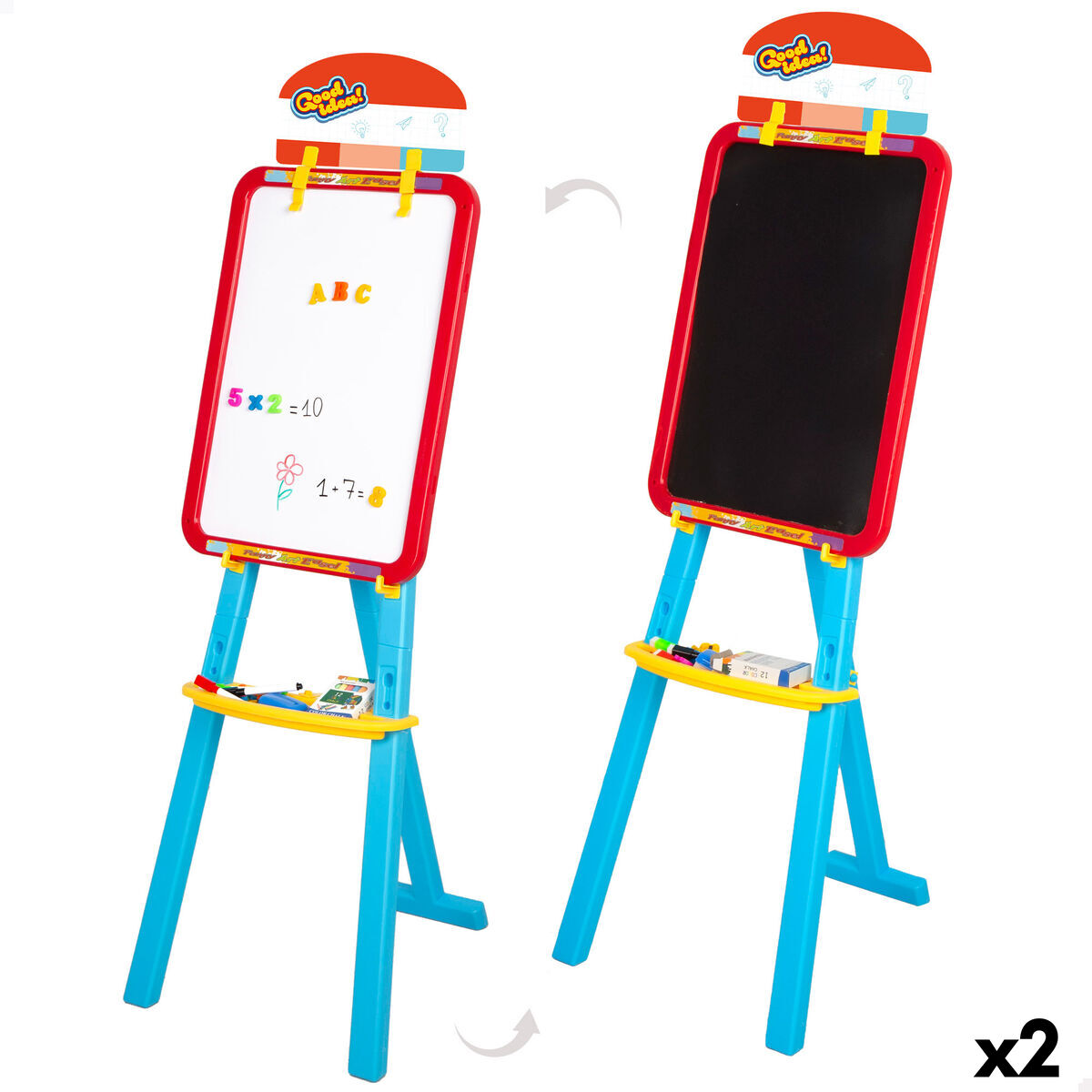 Double-sided Slate Colorbaby 36 x 115 x 42 cm 2 Units Double-sided Slate Colorbaby 36 x 115 x 42 cm 2 Units