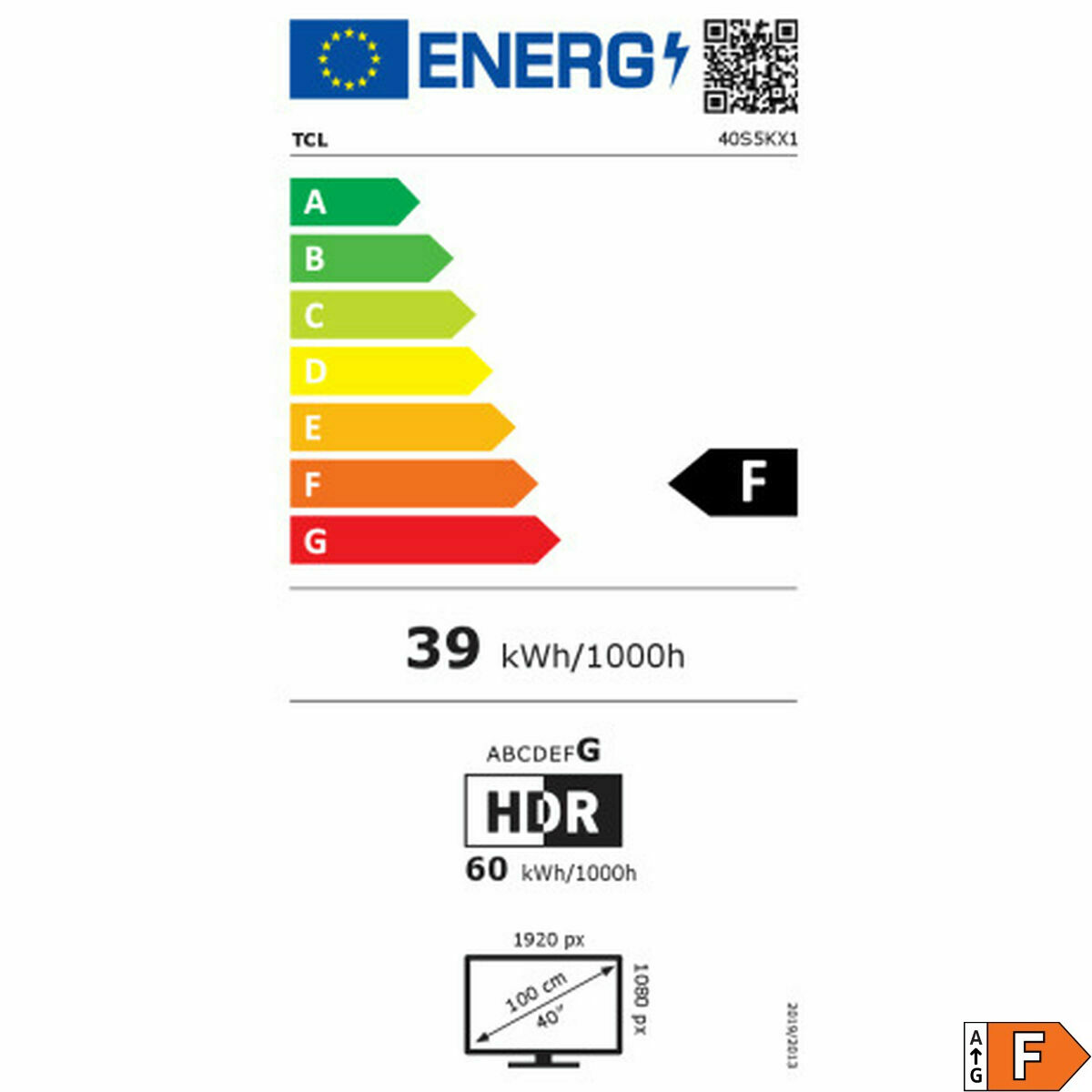 Smart TV TCL 40S5K        40 40″ Full HD LED HDR QLED