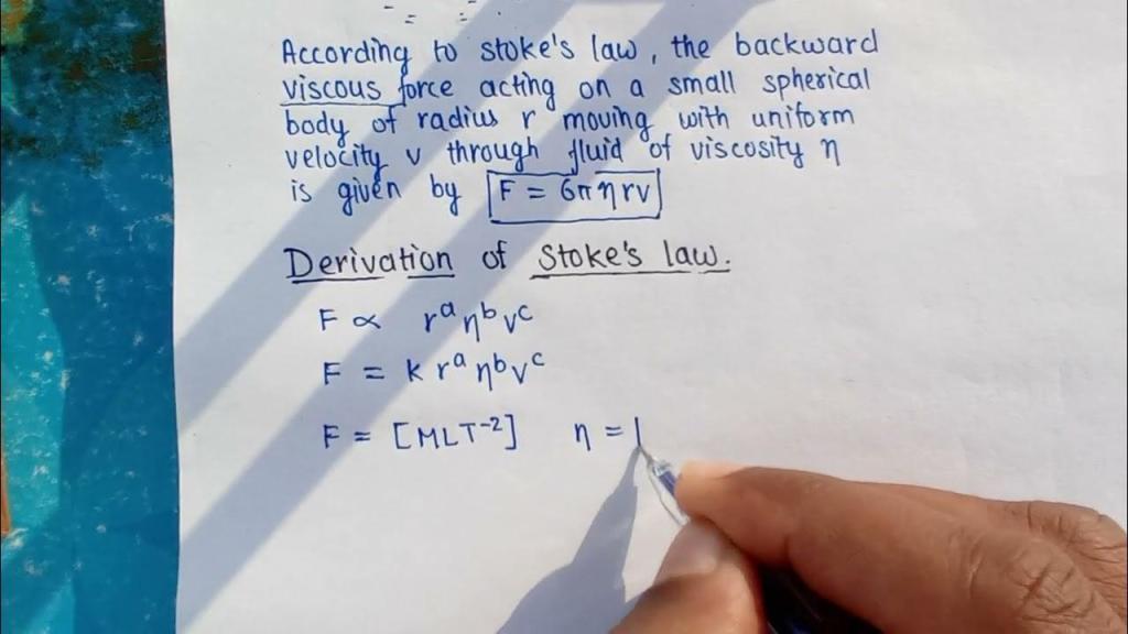 Stokes Law Equation With Others Stokes Law Equation With Others
