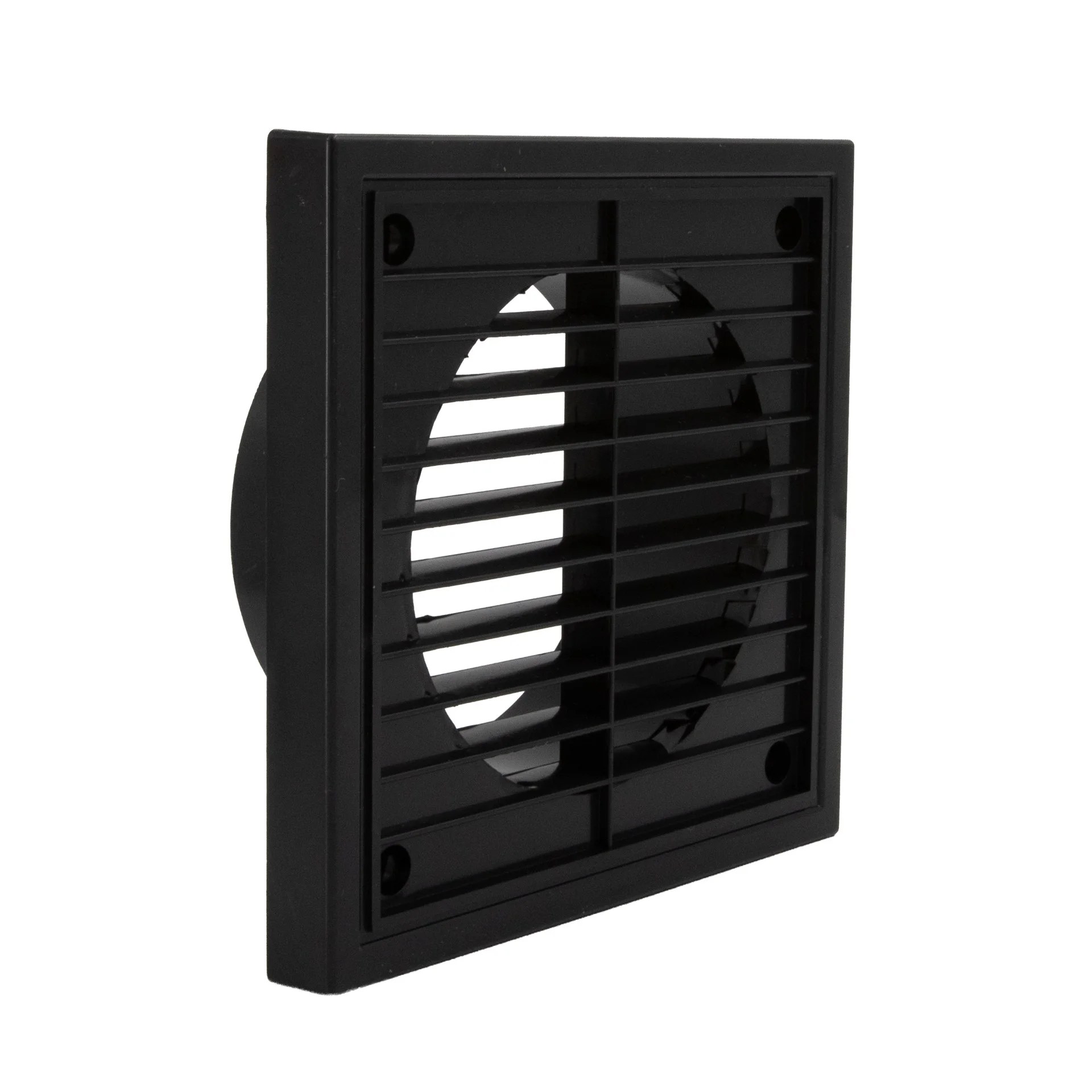 Fixed Louvre Grille 100mm Black