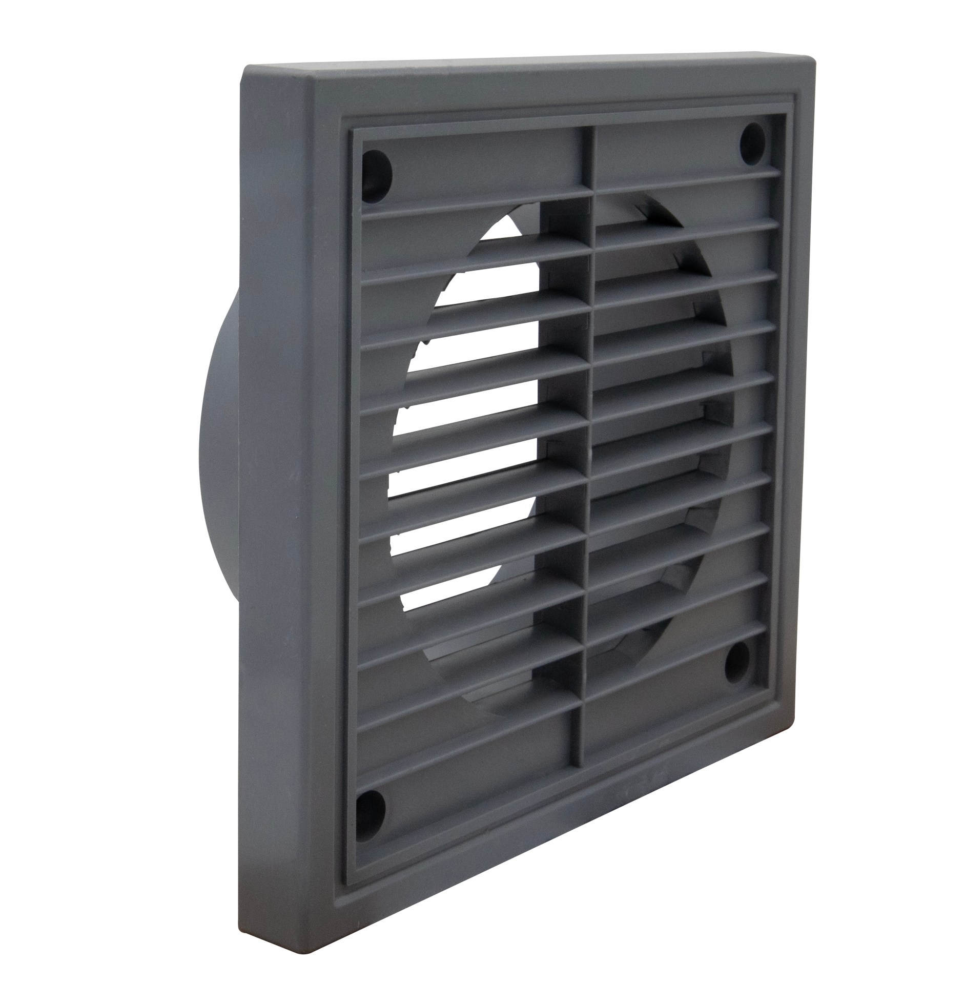 Fixed Louvre Grille 100mm Grey