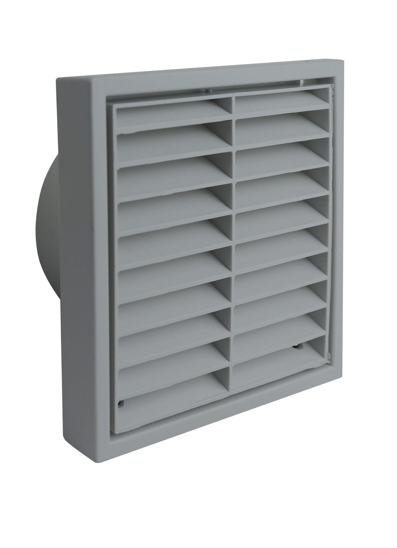 Fixed Louvre Grille 125mm Grey
