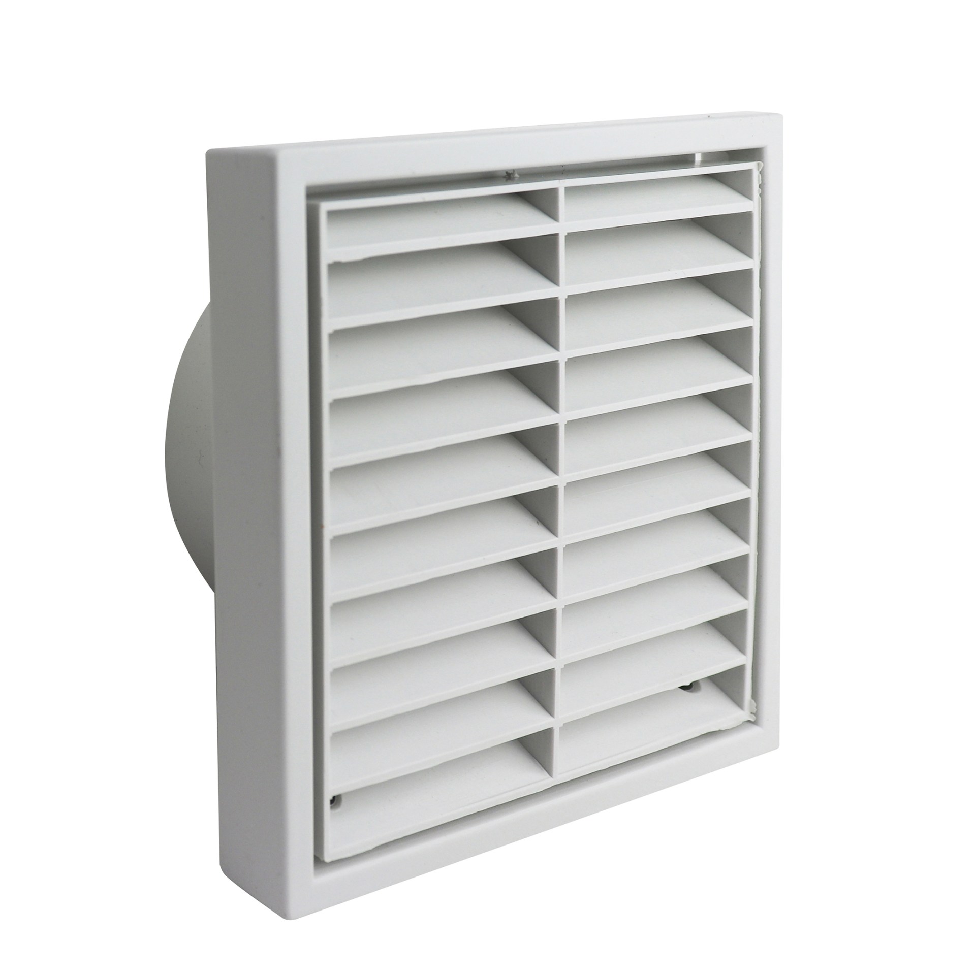 Fixed Louvre Grille 125mm White