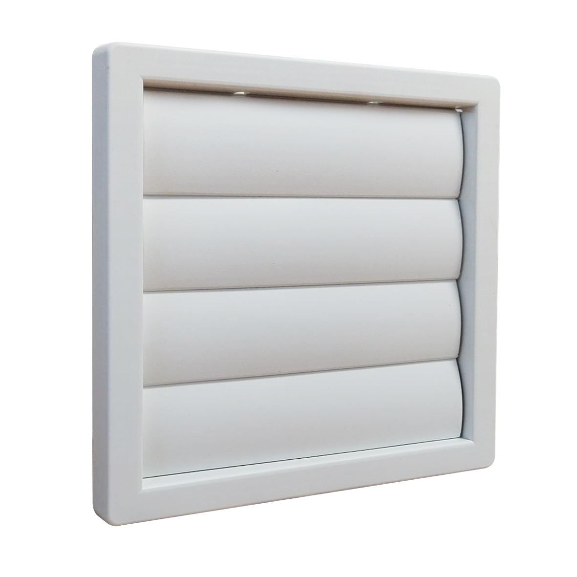 1182W 160 x 160mm Gravity Shutter Grille White 125mm/5Inch