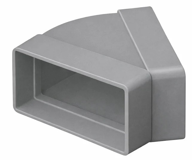 Rectangular Horizontal 45 Degree Bend 110 x 54mm