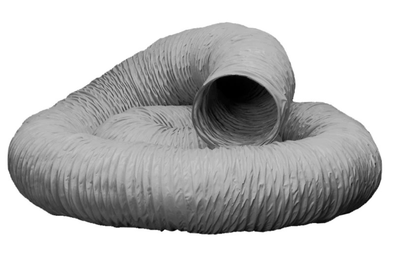 Grey PVC Flexible Round Ducting Ø 100mm (6m Length)