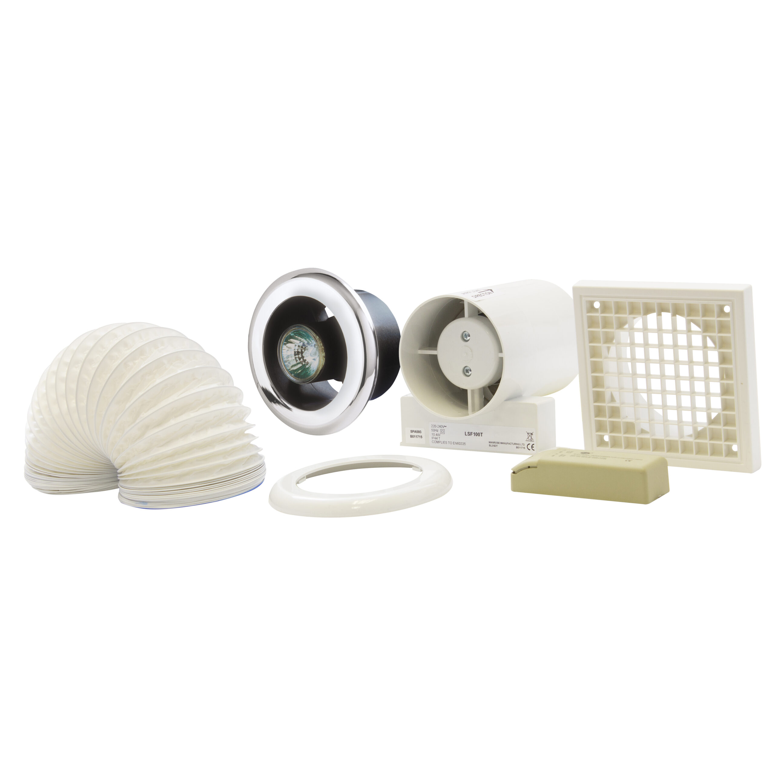 LSL-150TC Showerlite Fan Kit – SELV – adjustable overrun timer
