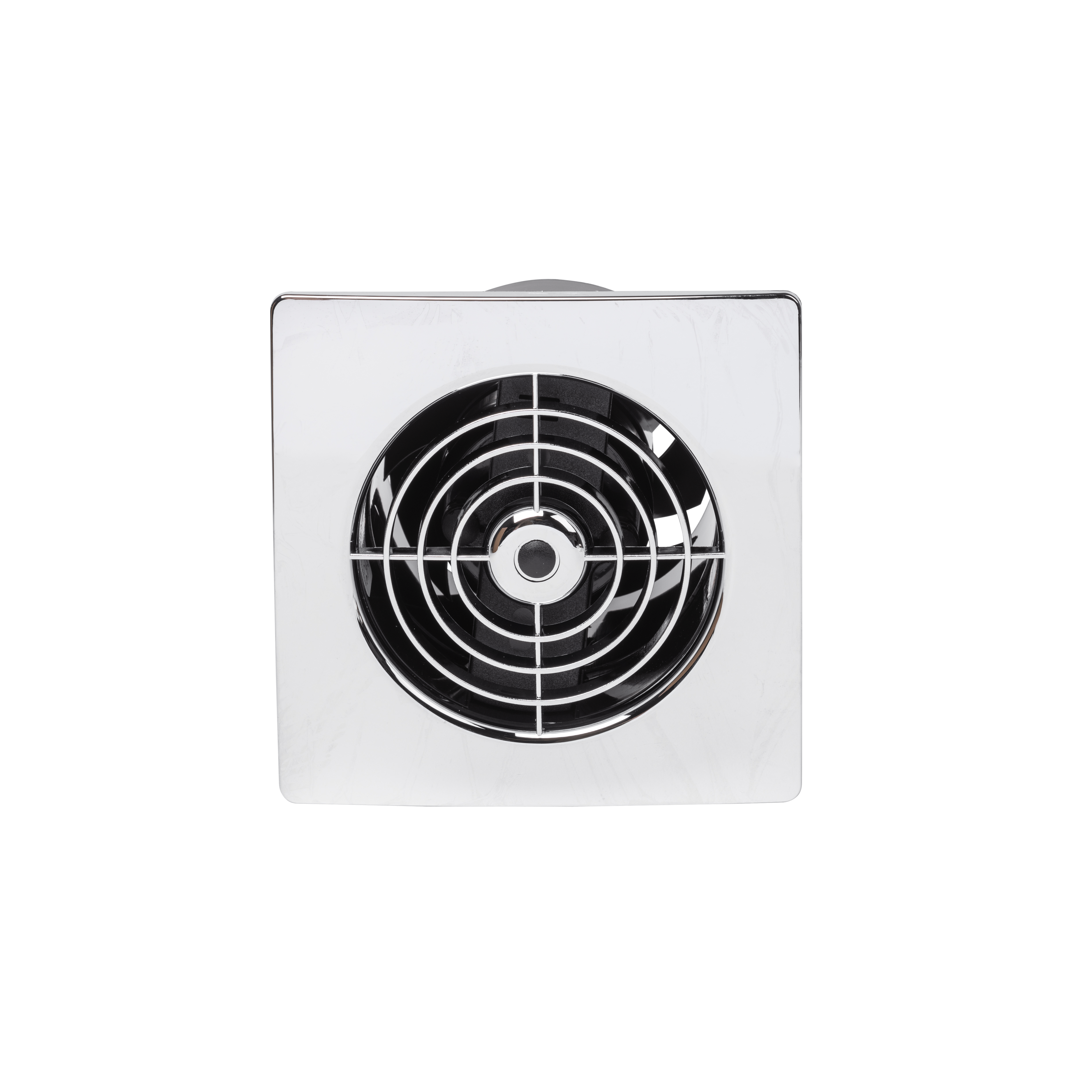 LP100SSC Lo Profile Square Bathroom Fan Standard Chrome 100mm