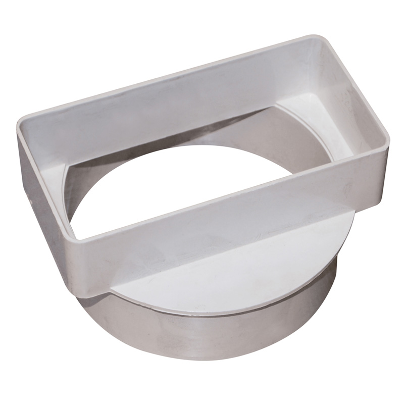 40700 100mm to 110 x 54mm Female Round Rectangular Adaptor