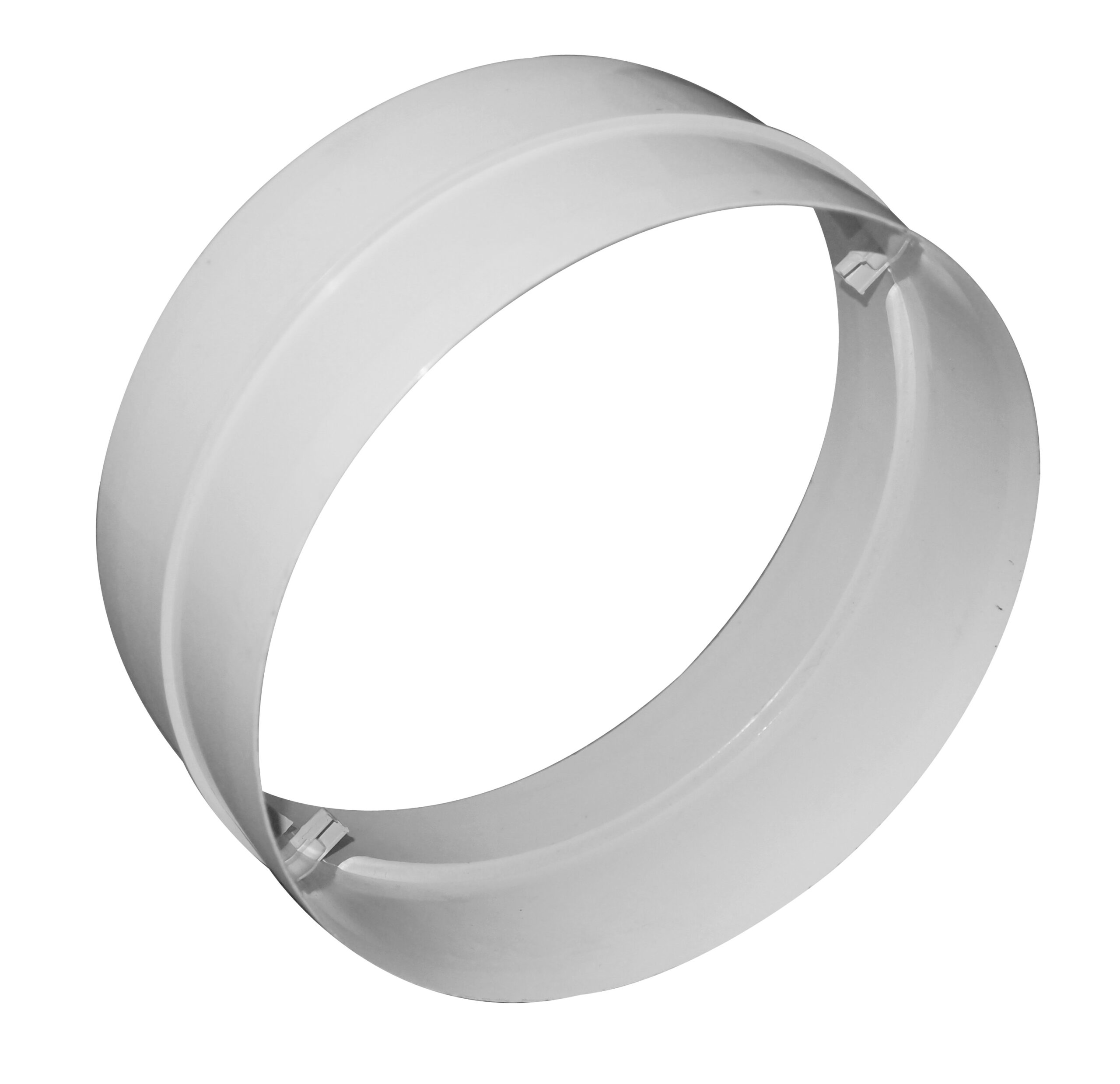 414C PVC Round Pipe Connector 100mm/4Inch