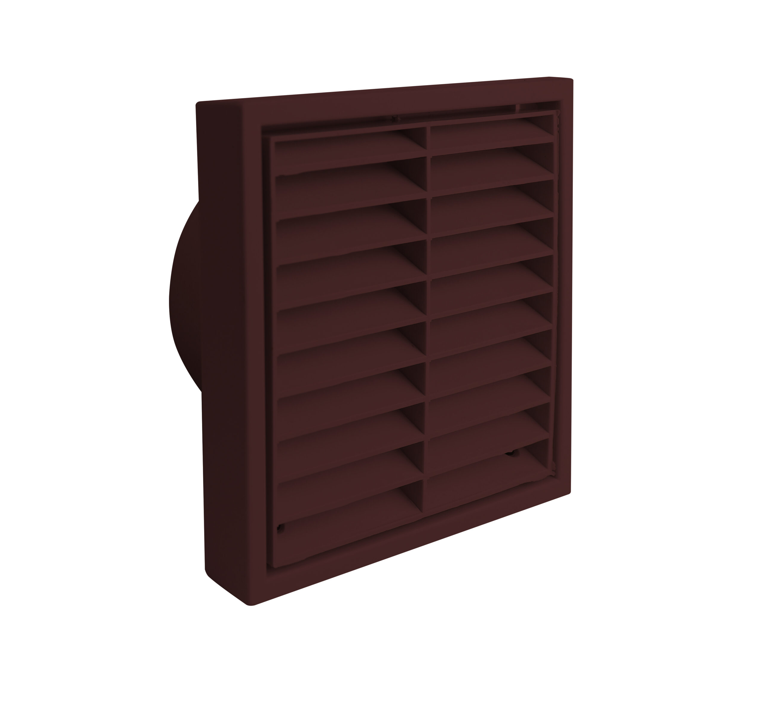 9192B 180 x 180mm Fixed Louvre Grille Brown 150mm/6Inch