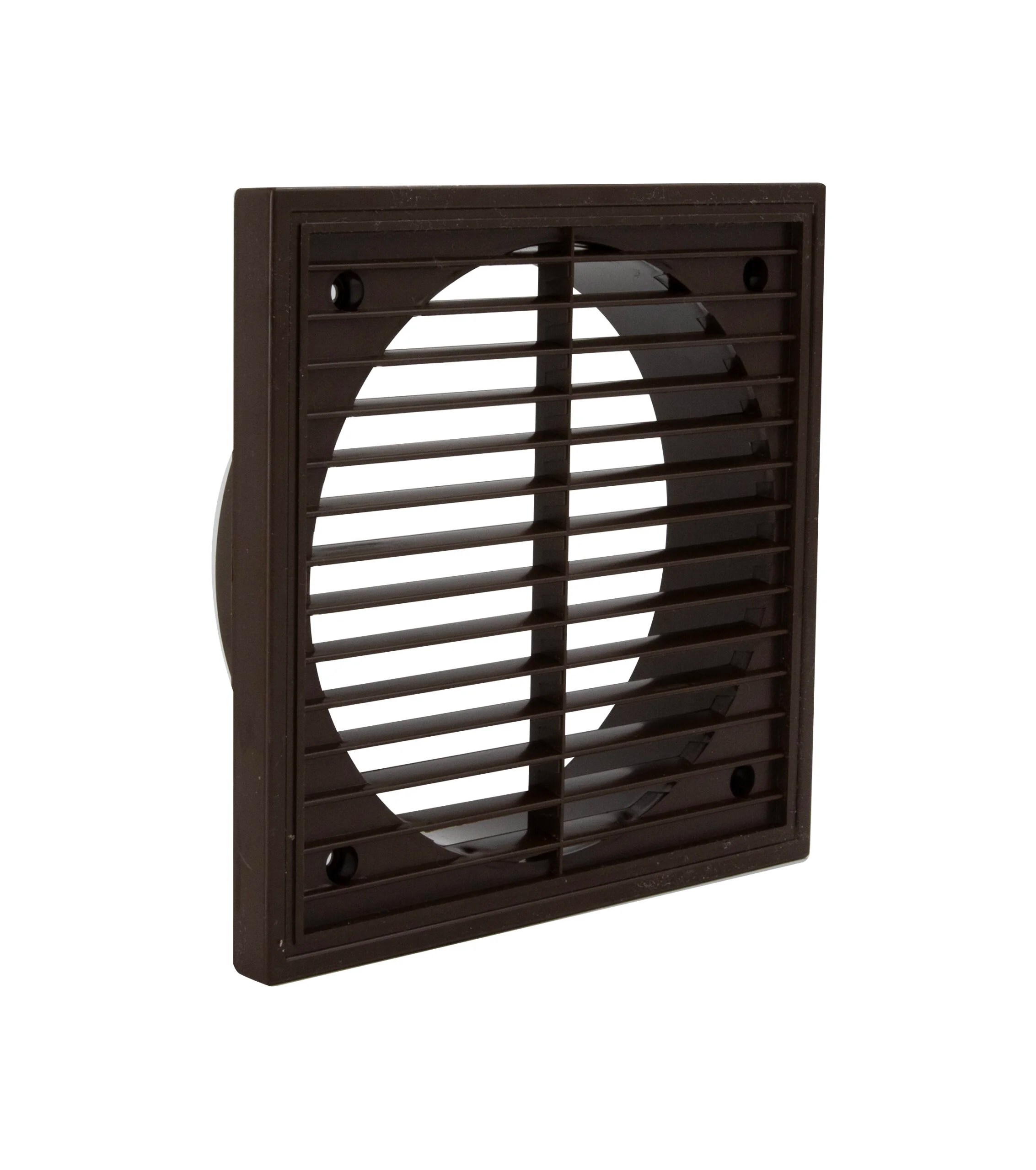 1192B 180 x 180mm Fixed Louvre Grille Brown 150mm/6Inch