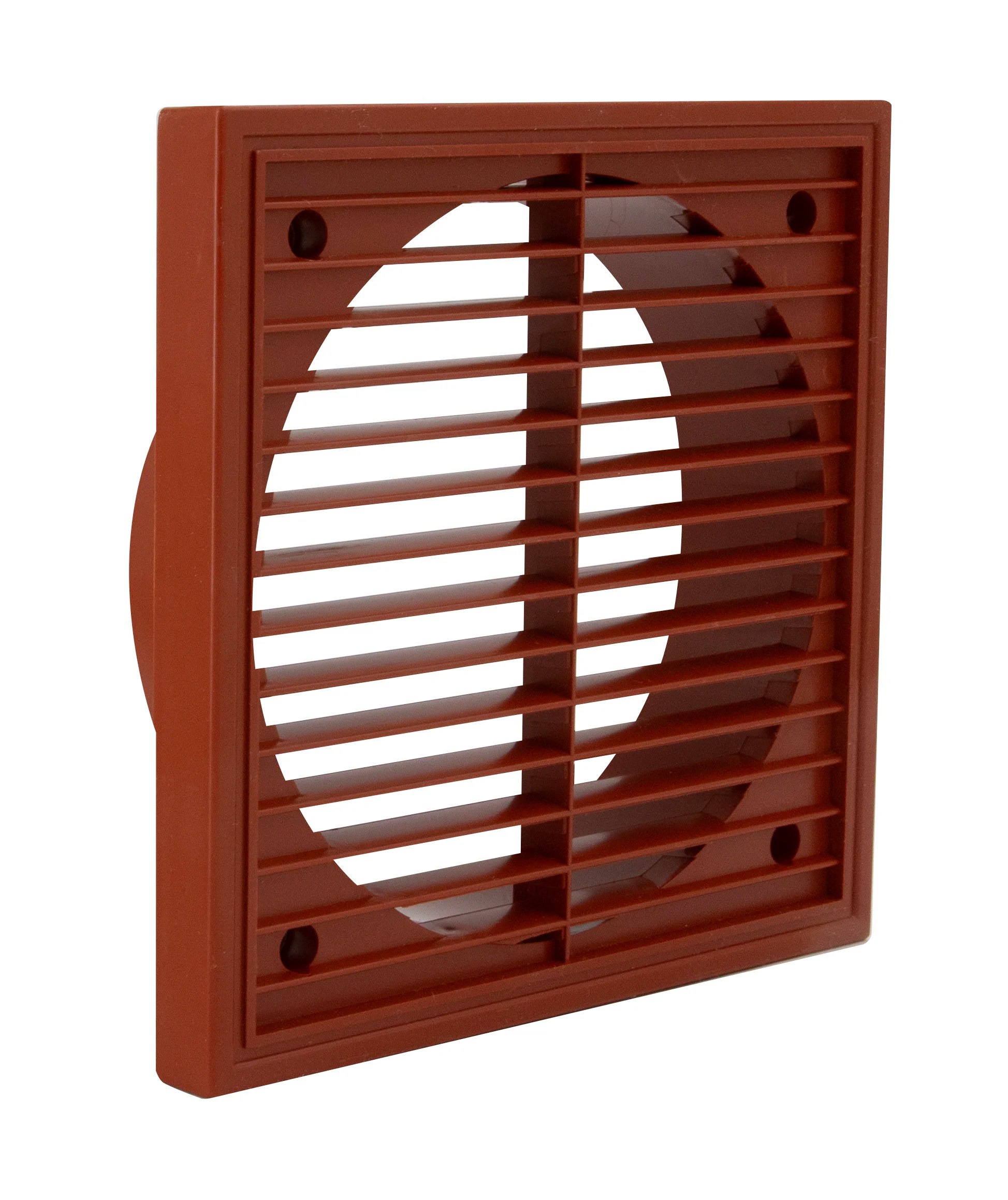 1192T 180 x 180mm Fixed Louvre Grille Terracotta 150mm/6Inch