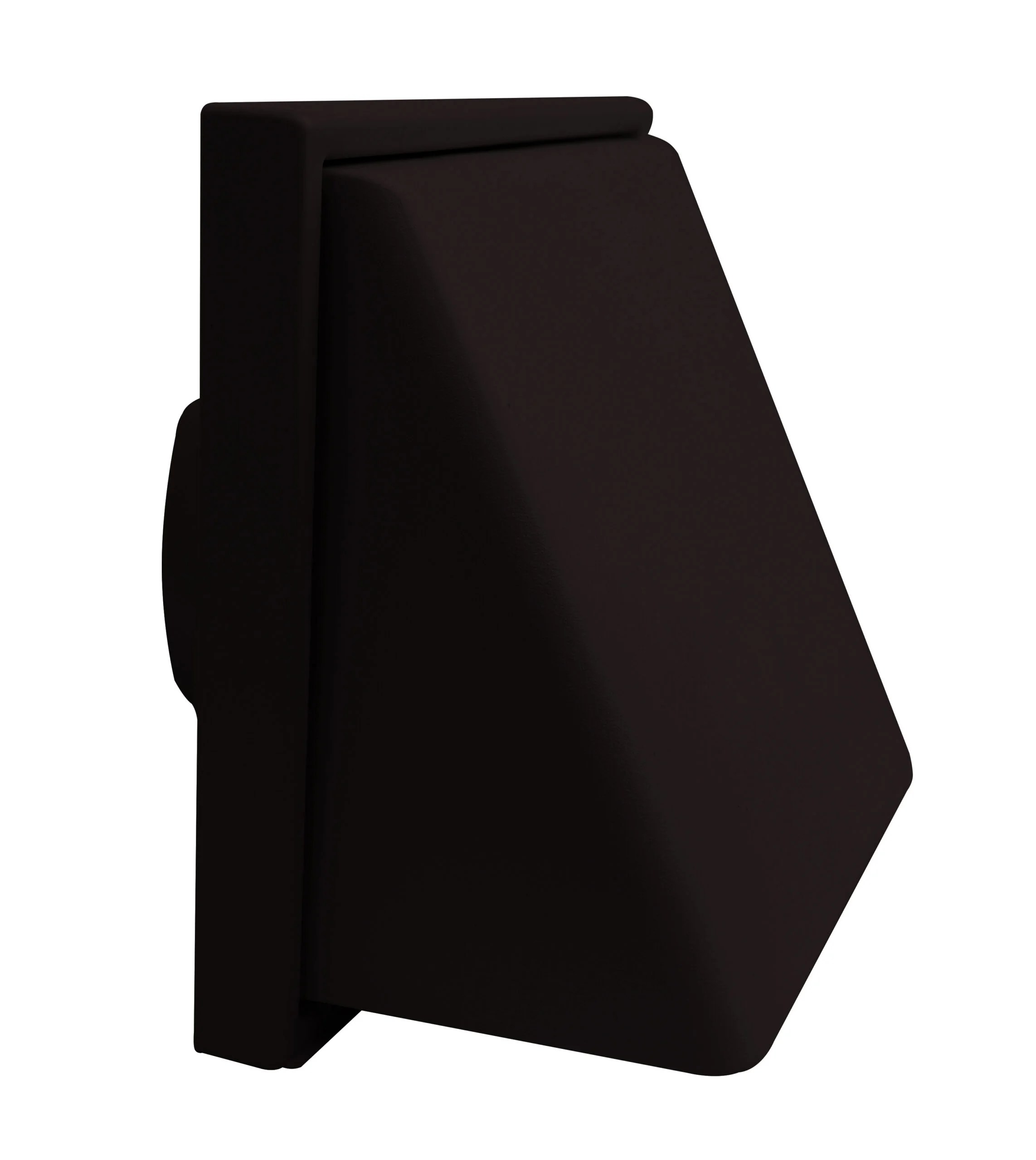 1240BLK Weather Proof Cowled Wall Outlet Black100mm/4Inch