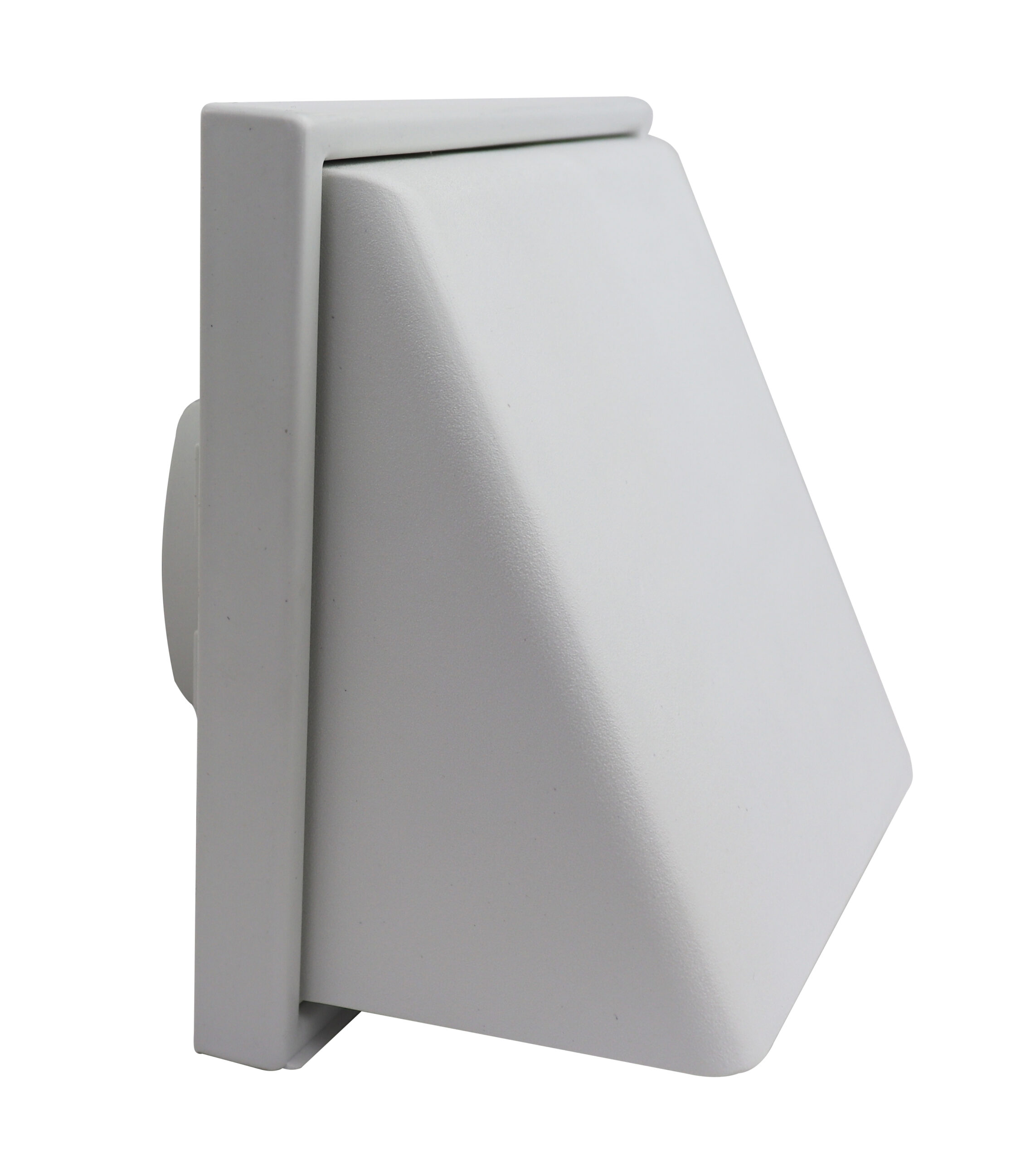 1240W Weather Proof Cowled Wall Outlet White 100mm/4Inch