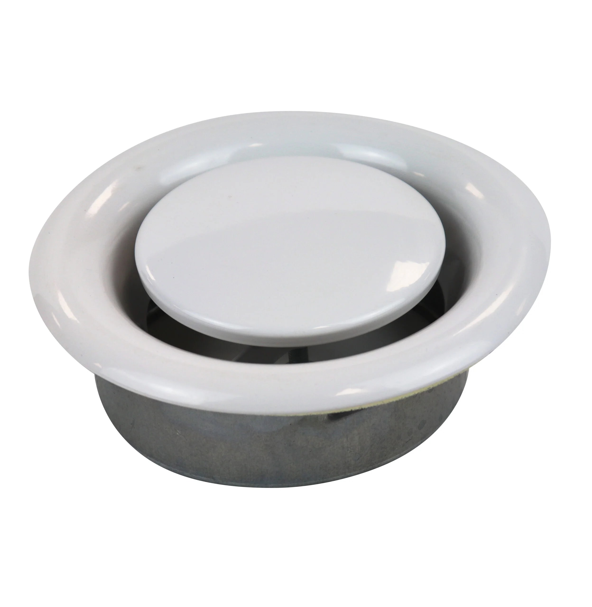 Circular Metal Convex Air Diffuser with Spring Connection Ø 150 mm