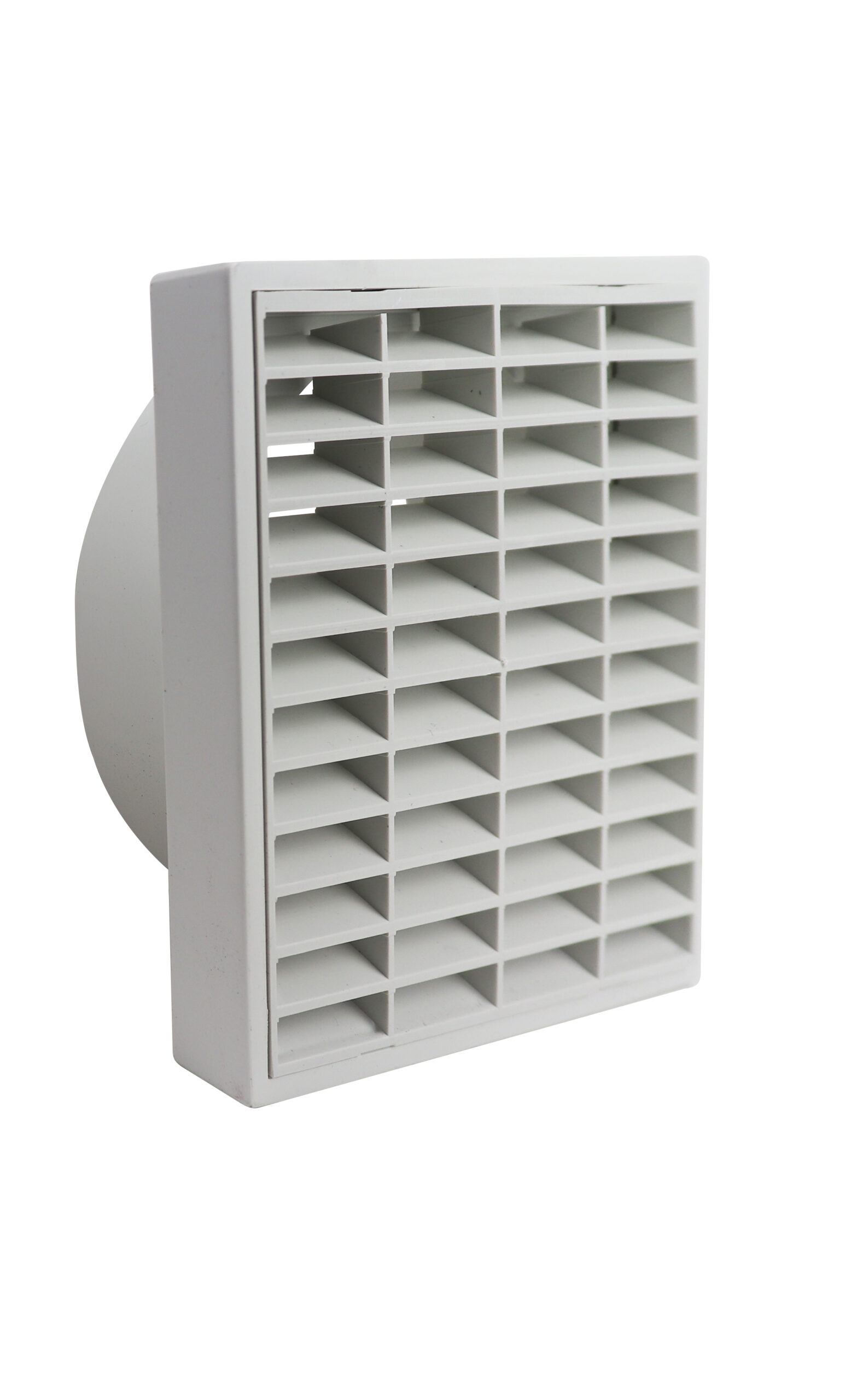 1206W 362 x 362mm Fixed Louvre Grille White 300mm/12Inch