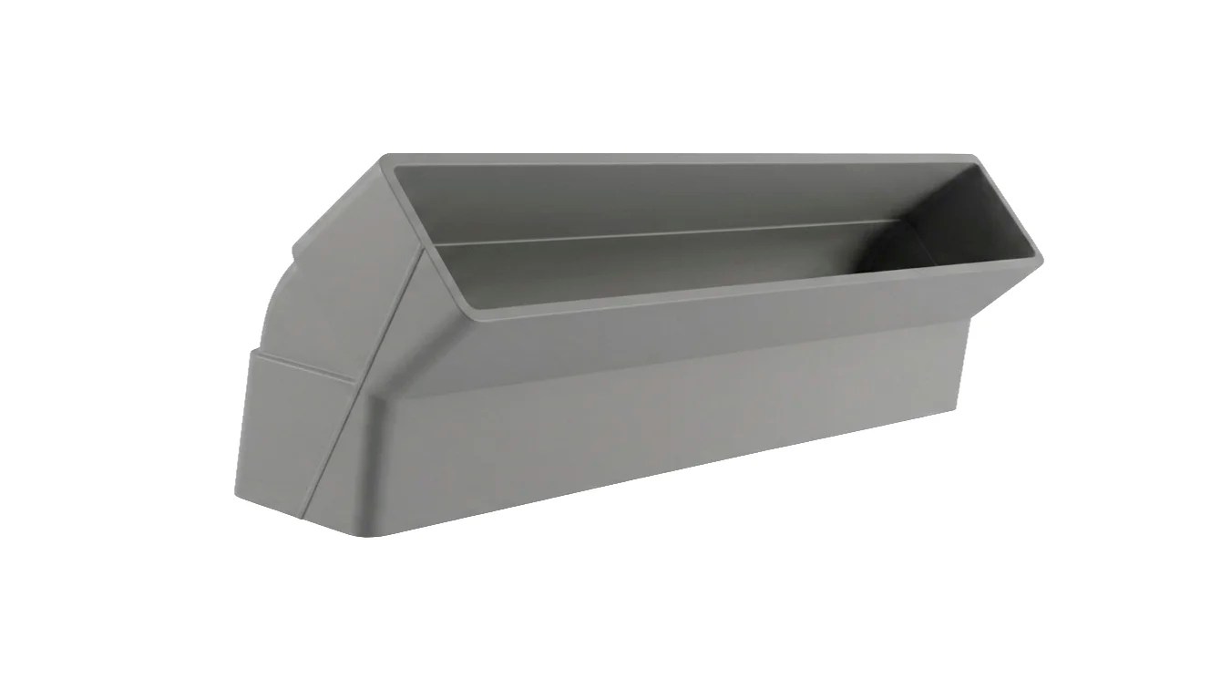 Rectangular Vertical 45 Degree Bend 225 x 25mm