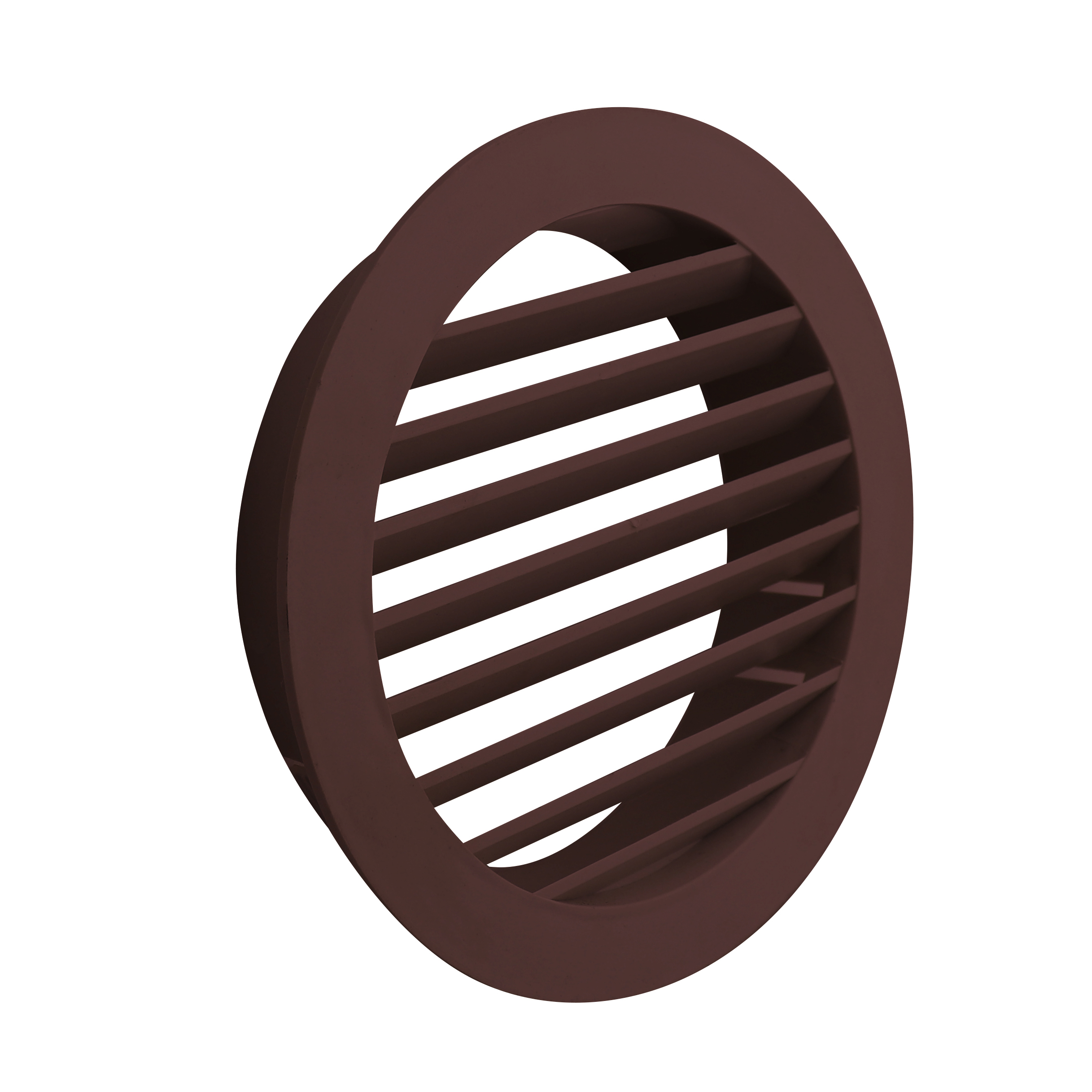 51020B Round Louvered Grille Brown 125mm/5Inch