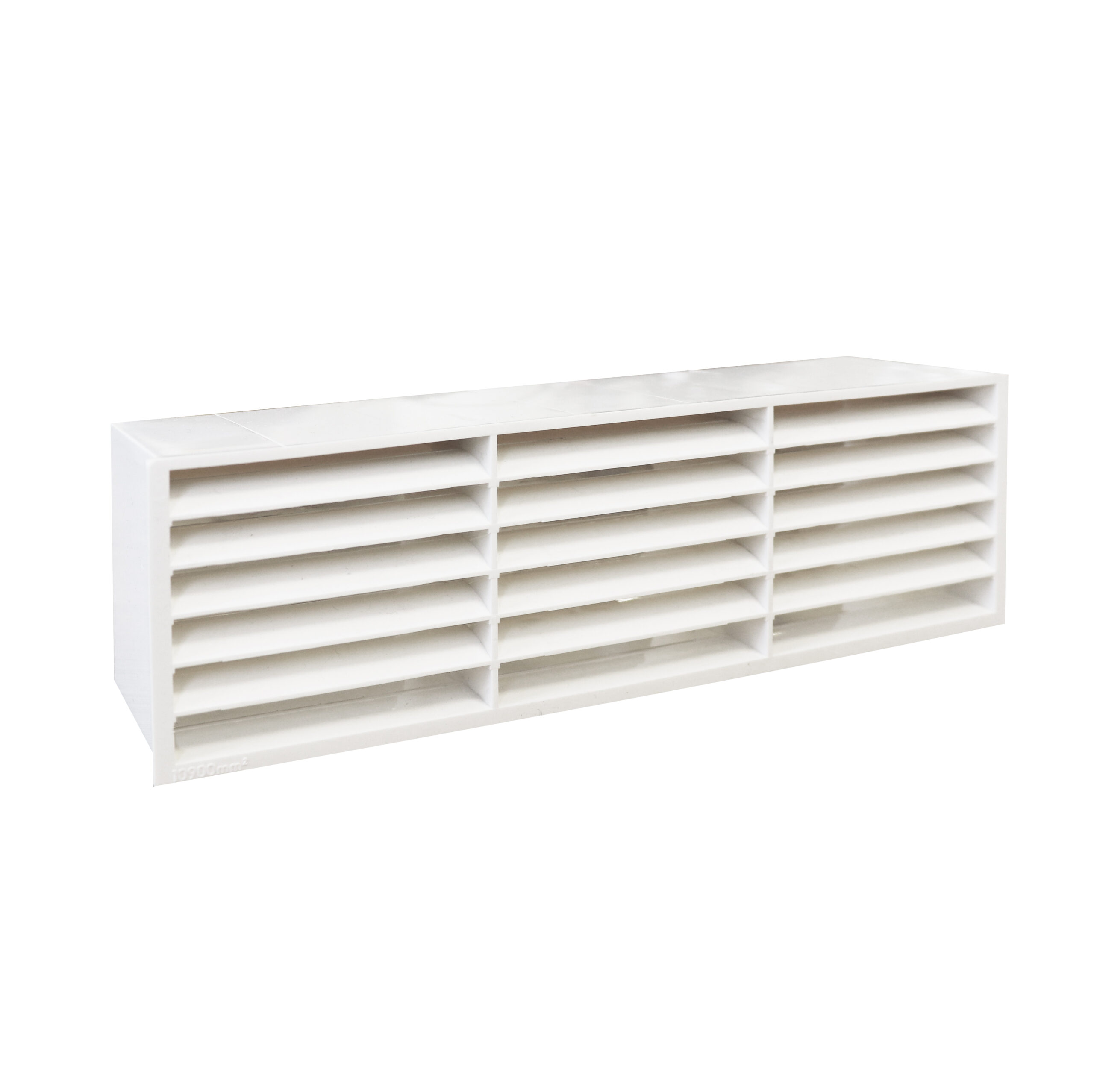 55012W 204 x 60mm Slimline Airbrick Low Resistance White