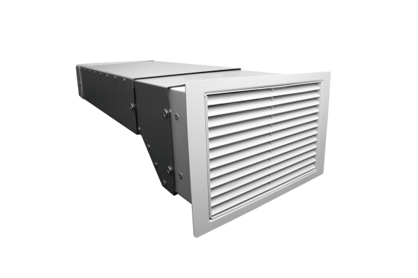 220 x 90mm Fire Double Grille Flanged Airbrick Ducting Kit 640mm Length (White) 220 x 90mm Fire Double Grille Flanged Airbrick Ducting Kit 640mm Length (White)