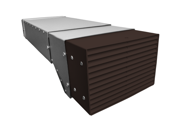 220 x 90mm Fire Airbrick Double Grille Ducting Kit 640mm Length (Brown) 220 x 90mm Fire Airbrick Double Grille Ducting Kit 640mm Length (Brown)