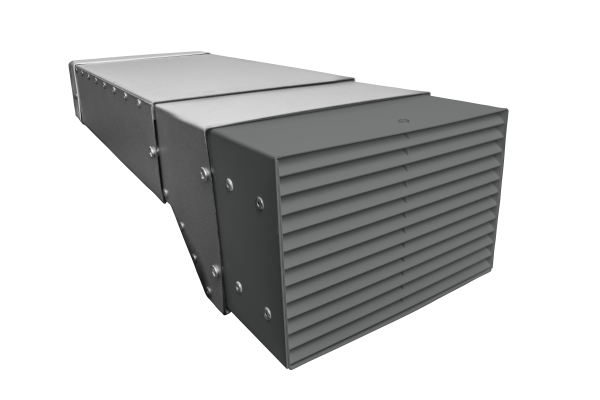 220 x 90mm Fire Airbrick Double Grille Ducting Kit 640mm Length (Grey) 220 x 90mm Fire Airbrick Double Grille Ducting Kit 640mm Length (Grey)
