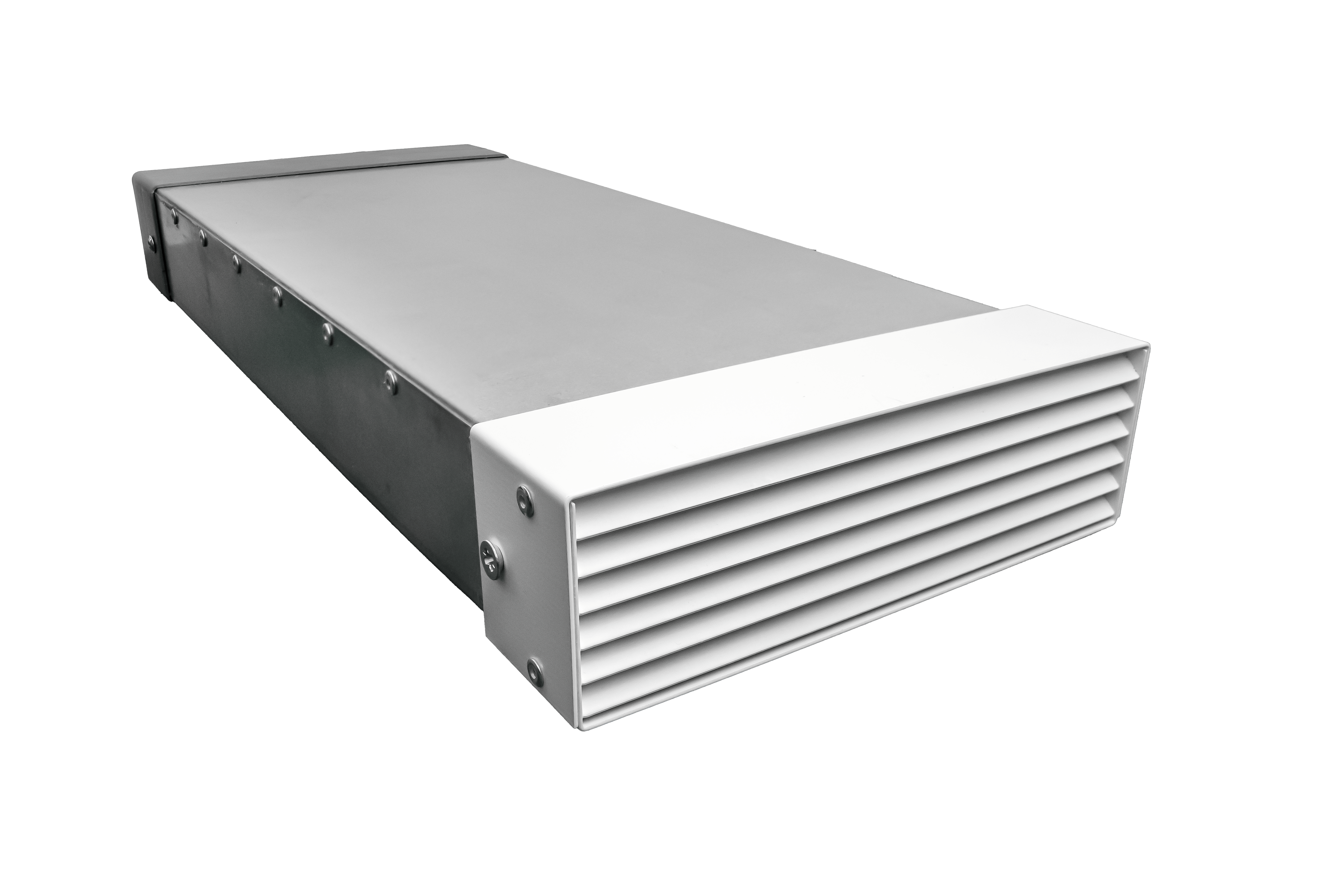 204 x 60mm Fire Single Grille Ducting Kit 640mm Length (White)