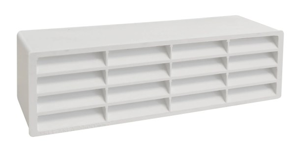 204 x 60mm Slimline Horizontal Louvre Airbrick (White) 204 x 60mm Slimline Horizontal Louvre Airbrick (White)