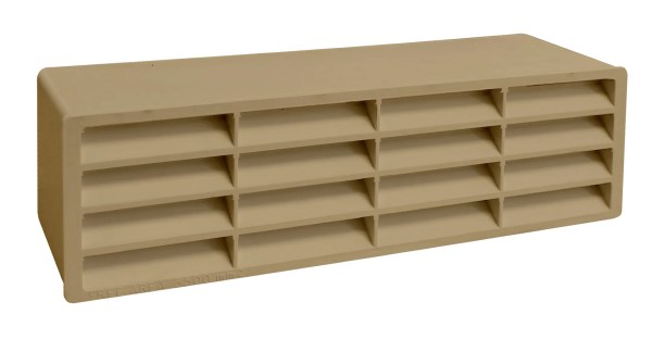 204 x 60mm Slimline Horizontal Louvre Airbrick (Cotswold Stone) 204 x 60mm Slimline Horizontal Louvre Airbrick (Cotswold Stone)