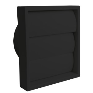 1162BLK 140 x 140mm Gravity Shutter Grille Black 100mm/4Inch 1162BLK 140 x 140mm Gravity Shutter Grille Black 100mm/4Inch