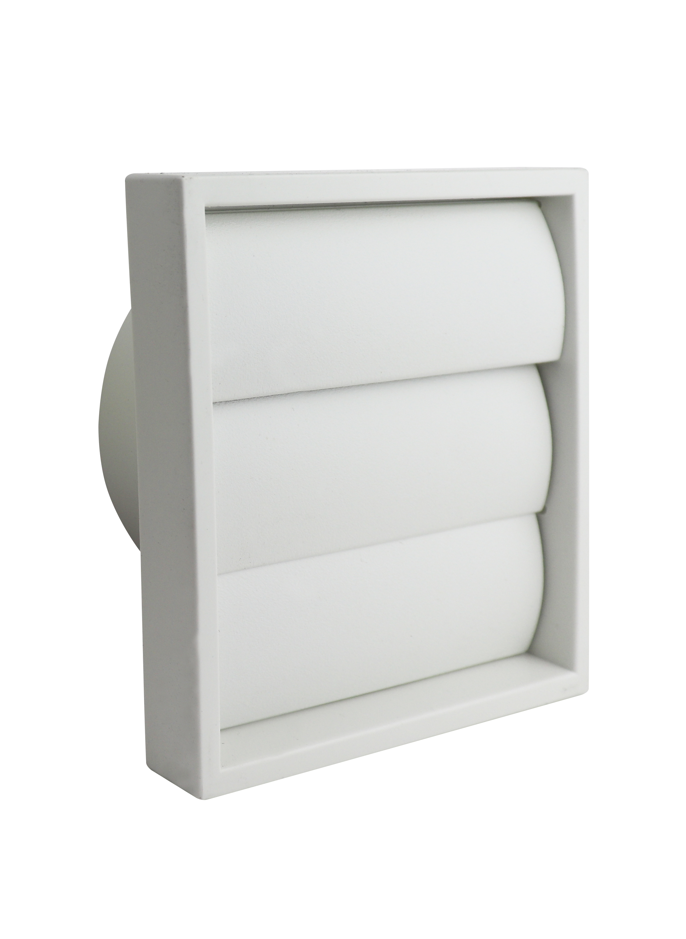 1162W 140 x 140mm Gravity Shutter Grille White 100mm/4Inch