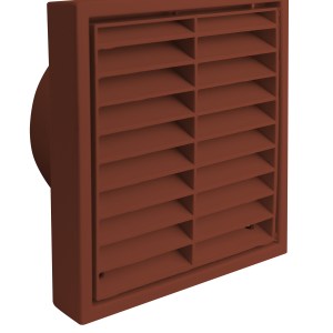 1172T 160 x 160mm Fixed Louvre Grille Terracotta 125mm/5Inch 1172T 160 x 160mm Fixed Louvre Grille Terracotta 125mm/5Inch