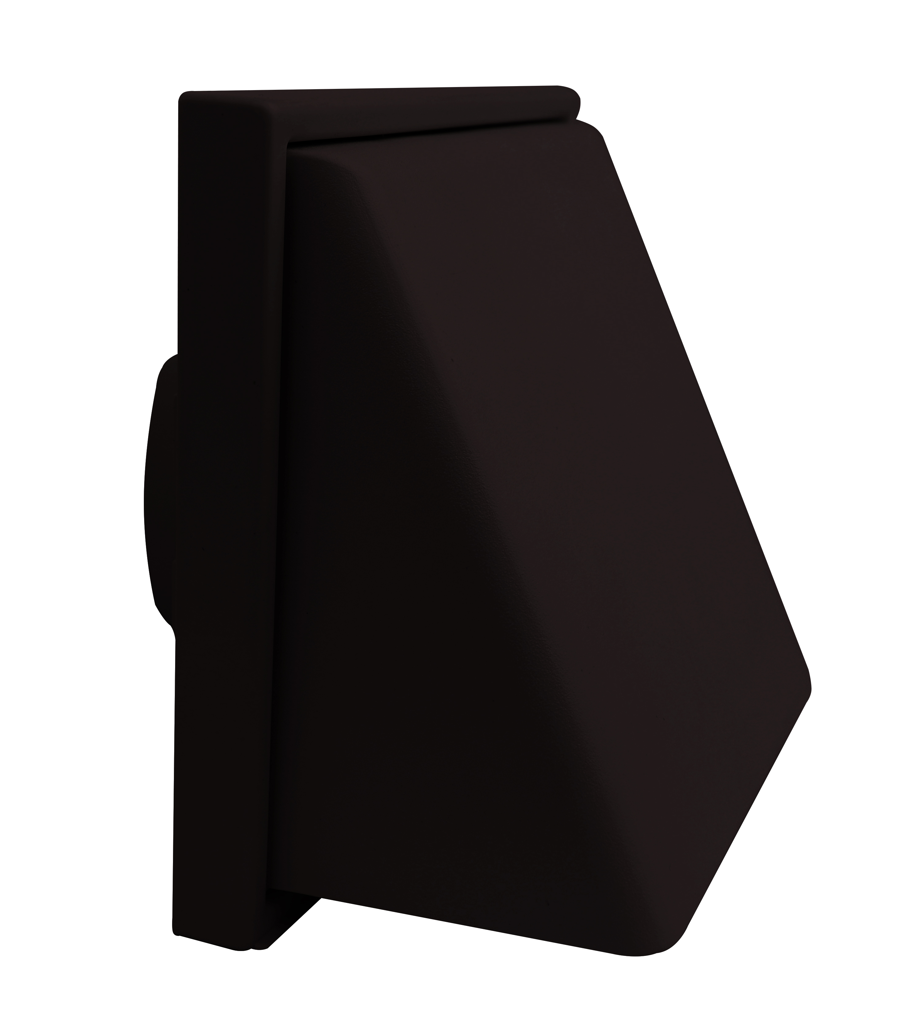 1241BLK Weather Proof Cowled Wall Outlet Black 125mm/5Inch