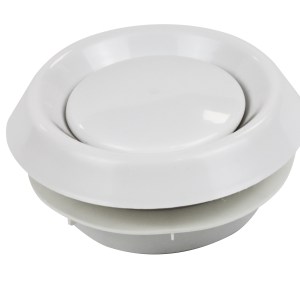 Circular ABS Concave Air Diffuser with Spring Connection 125mm Circular ABS Concave Air Diffuser with Spring Connection 125mm