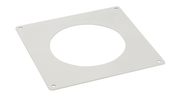 PVC 172mm x 172mm Square Wall Plate 125mm Round PVC 172mm x 172mm Square Wall Plate 125mm Round