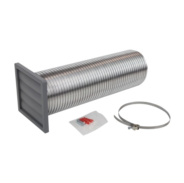 Cooker Hood Venting Kit with Grey Gravity Grille 125mm Cooker Hood Venting Kit with Grey Gravity Grille 125mm