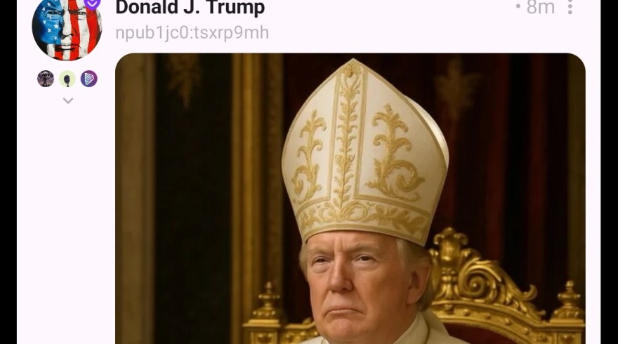 Trump is still on Nostr Trump is still on Nostr