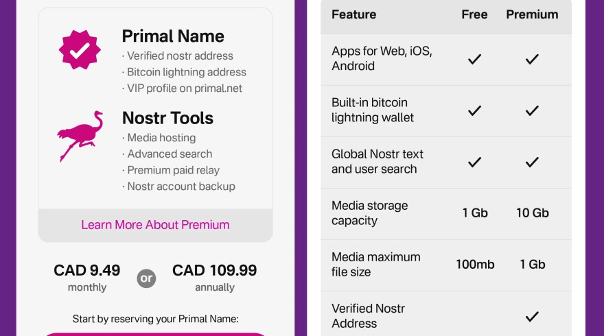 Nostr Primal client app is thinking correctly Nostr Primal client app is thinking correctly