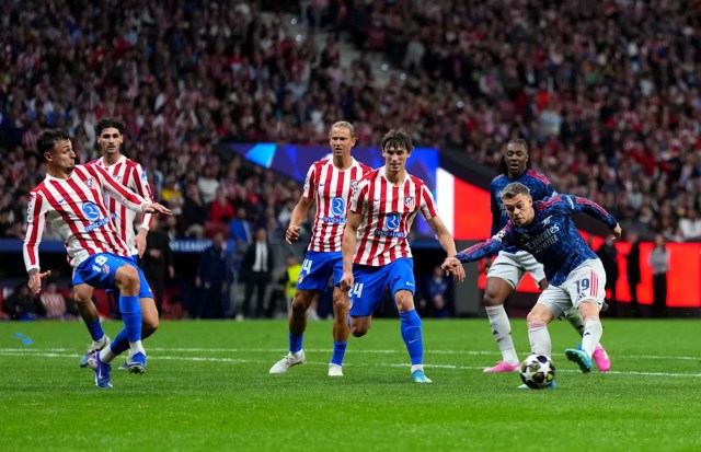 Madueke obtiene 8, Gyokeres con 7,5 | Jugadores del Arsenal clasificados en el reñido empate contra el Atlético de Madrid Madueke obtiene 8, Gyokeres con 7,5 | Jugadores del Arsenal clasificados en el reñido empate contra el Atlético de Madrid
