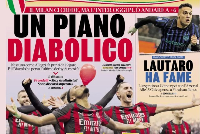 Periódicos de hoy – El plan diabólico del Scudetto asusta al Inter Periódicos de hoy – El plan diabólico del Scudetto asusta al Inter