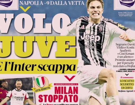 Periódicos de hoy – La Juve vuela, el Inter se escapa, el Milan se detiene Periódicos de hoy – La Juve vuela, el Inter se escapa, el Milan se detiene