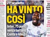 Diarios de hoy: dos duelos con Italia, fuerza del Inter, estrellas de la Juventus Diarios de hoy: dos duelos con Italia, fuerza del Inter, estrellas de la Juventus